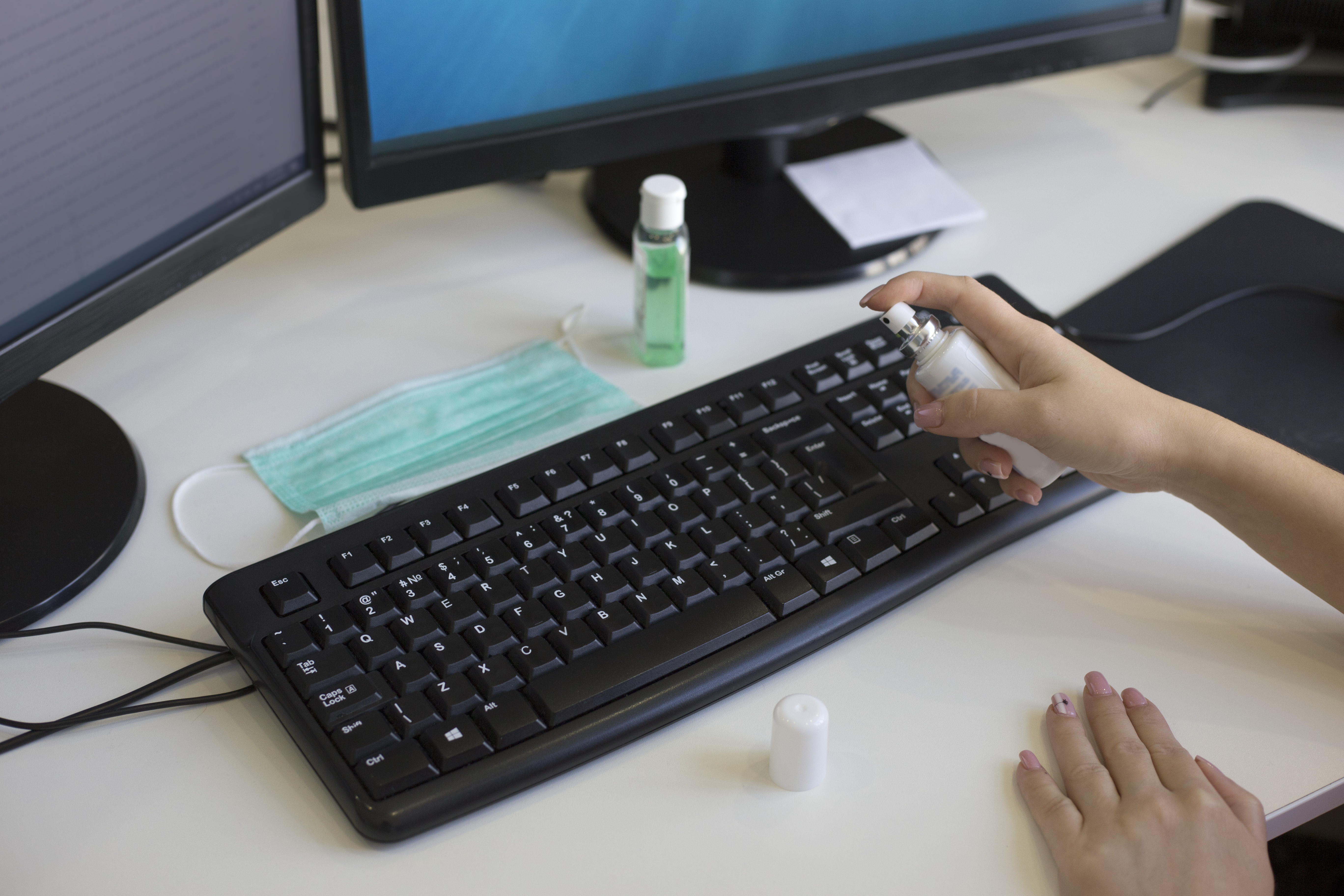 Disinfect the items that you touch frequently.